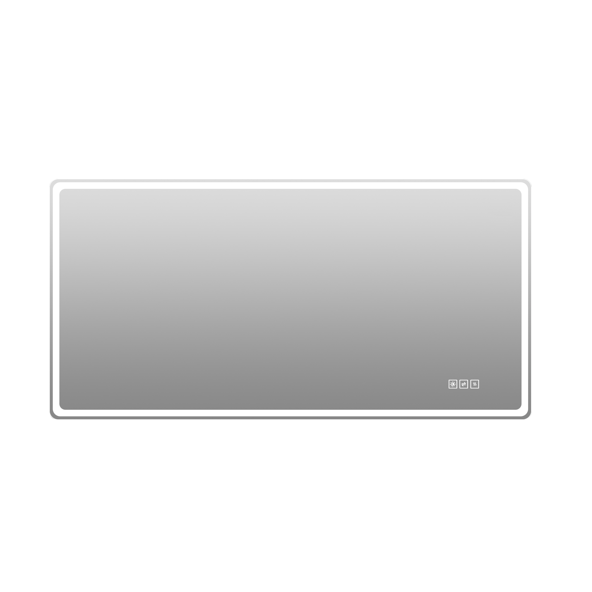 Led-badezimmerspiegel 60 X 120 Cm Rahmenlos, Mit Anti-beschlag, Touch Und 3 Lichtfarben