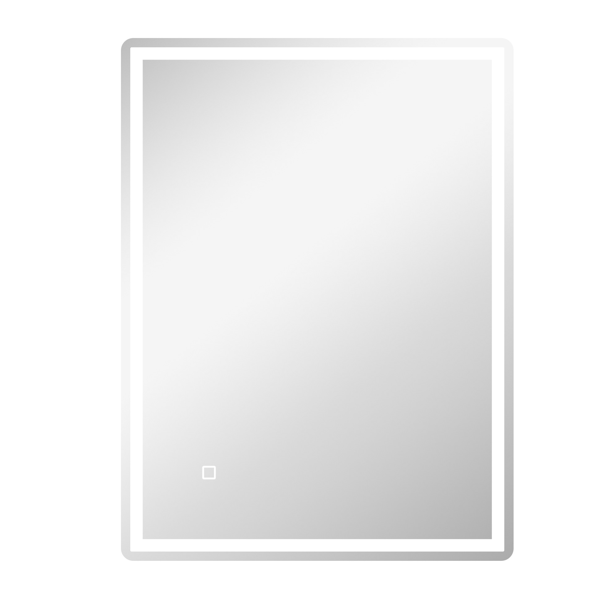 Rechteckiger Led-badspiegel 60 X 80 Cm, Dimmbar, Mit Memory-funktion Und Antibeschlag