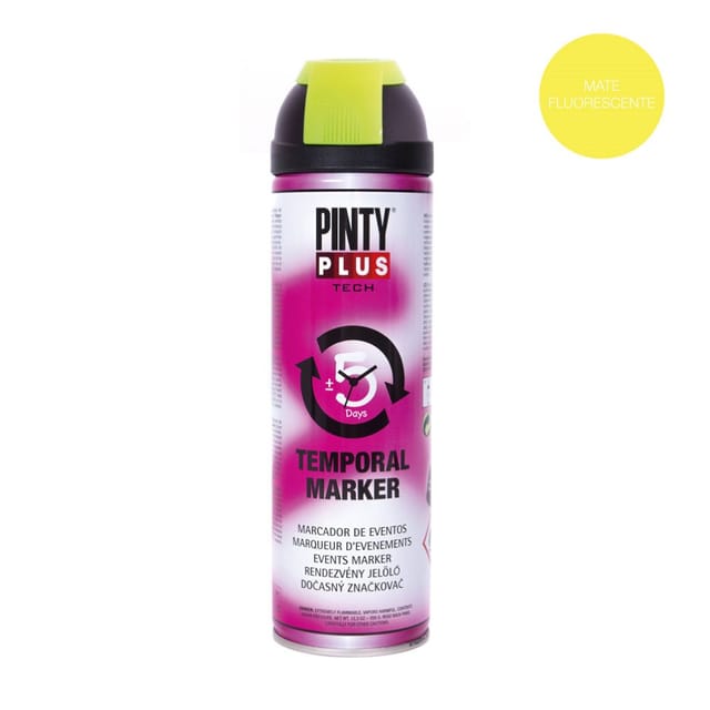 Elektro 3 - PintyPlus Tech Event Marker – Leuchtendes gelbes Spray 650 cc T146