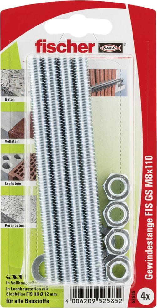 Fischer - Gewindestangen fis gs M8x110 k