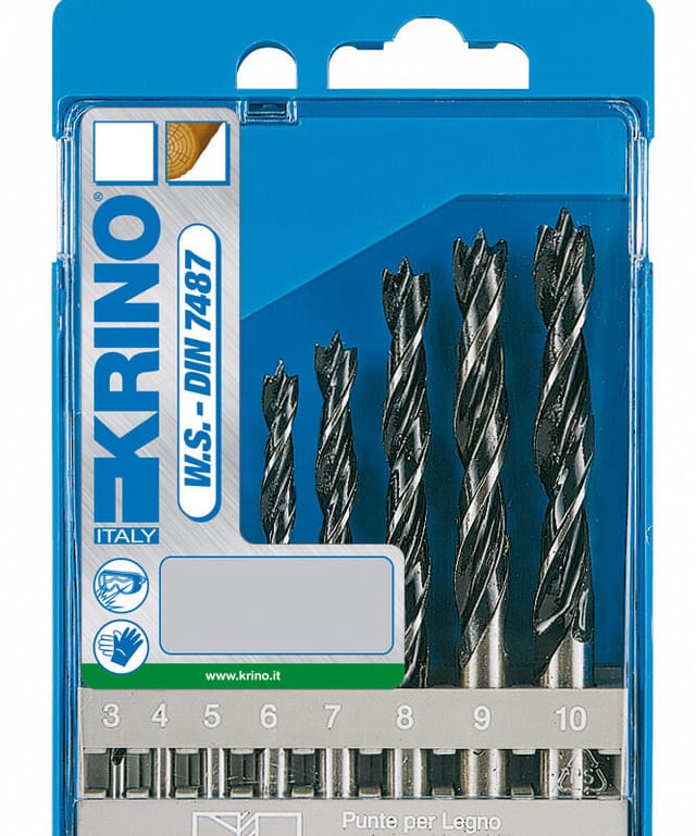 Holzbohrer - Set mit 8 Stück