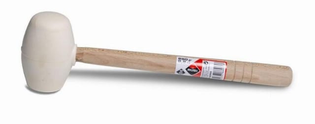 Gummihammer Weiß Rundspitze 250 g Rubi 66905
