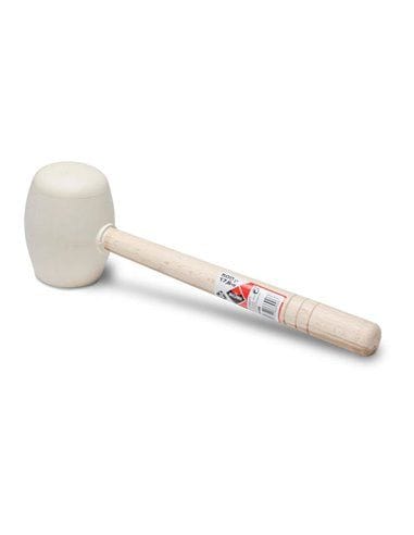 Gummihammer Weiß Rundspitze 500 g Rubi 66906