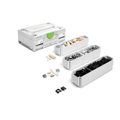 Sv-sys D14 domino Verbinder Sortiment ( 576795 ) Eck- Flächenverbinder für Dübelfräse xl df 700 - Nachfolger von 201353 - Festool