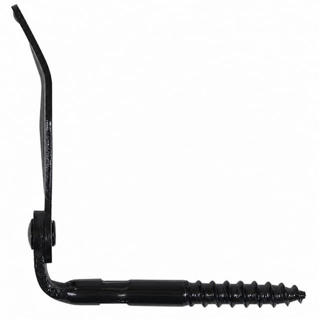 Rolladenstopper schwarz zum Anschrauben Länge 160 mm, 2 Stück