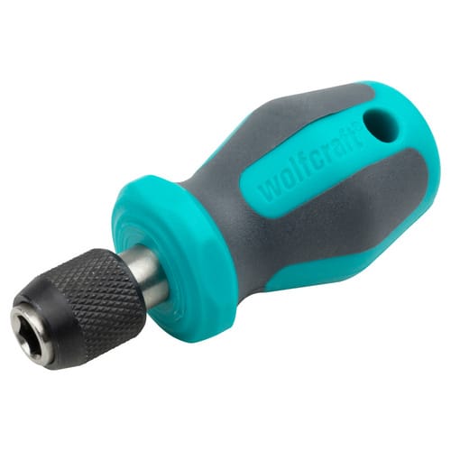 1 Handschraubendreher m.Bitaufnahme kurz - 1239000 - Wolfcraft