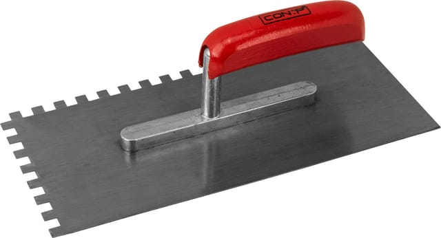 Zahnglättekelle 280 x 130 mm, Zahnung 8 x 8 mm Stahl Fliesenwerkzeug