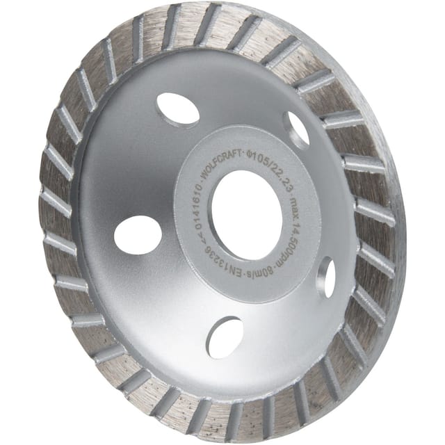 1 Diamant-Schleiftopf Standard - ø 105mm - 8387000 - Wolfcraft