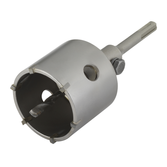 Wolfcraft - i BohrkroneI 8914000 Ihartmetallbestückt, mit Spanndorn SDS-plus, ø 68 mm, Schnitttiefe 46 mm, zum Setzen von Elektro-Unterputzdosen in