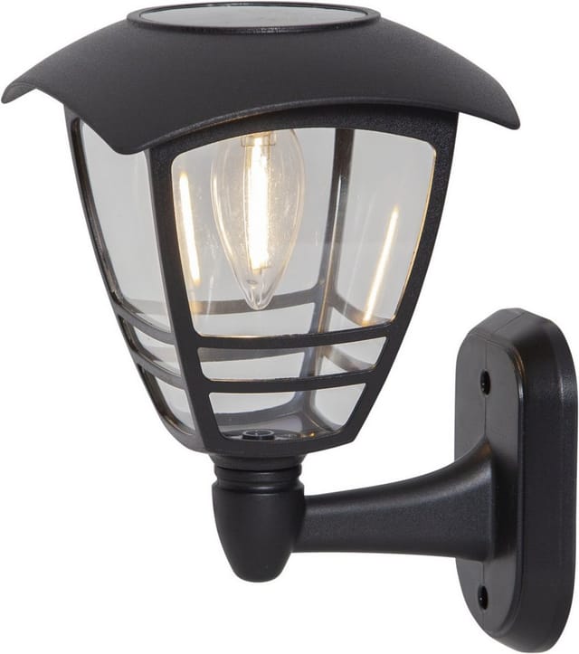 LED-Solar-Wandlampe Felix,Kunststoff, ca.14x21cm