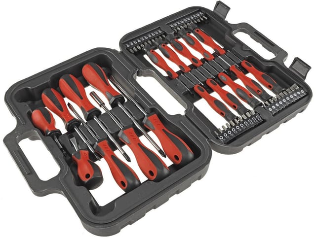 Schraubendreher Set 58 Teile, Profi, Magnethalter