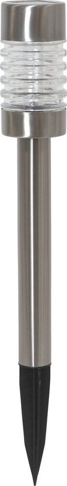 Star Trading - Solarpollerleuchte Terni, Weglampe, Silber, led, Dämmerungssensor, Warmweiß, Außenbereich, 42 cm