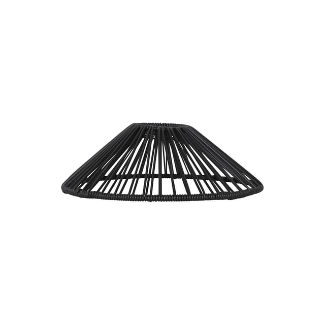 Star Trading - Lampenschirm Vide, Rattan, Schwarz, E27, Außenbereich, ⌀ 25 cm
