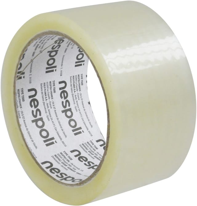 Profi Packband transparent leise abrollend 50 mm x 66 m Packband - Nespoli