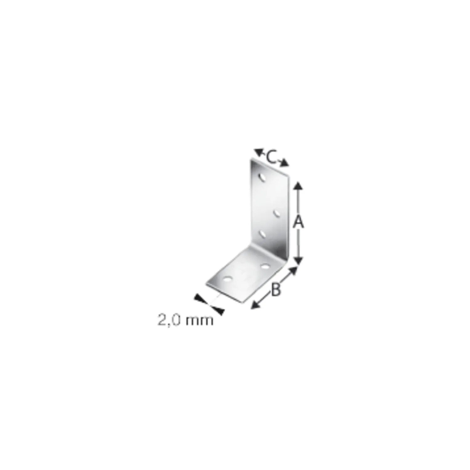 Simpsons - simpson Winkelverbinder anps 40x 60x2.0x 25mm feuerverzinkt ( ANPS204625 )