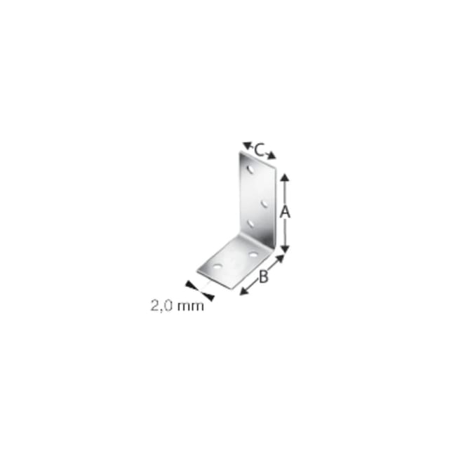 Simpsons - simpson Winkelverbinder anps 40x 60x2.0x 25mm feuerverzinkt ( ANPS204625 )