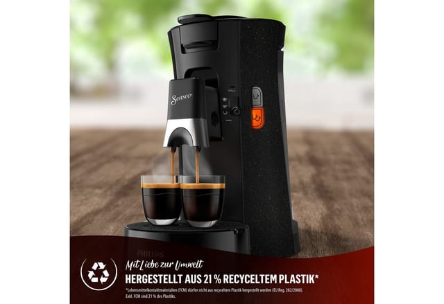 Senseo - Philips CSA240/20 Select eco, schwarz gesprenkel