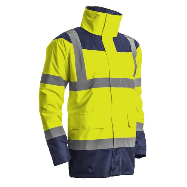 Coverguard - 7KETYXL ] Parka matelassée haute visibilité keta jaune/marine xl
