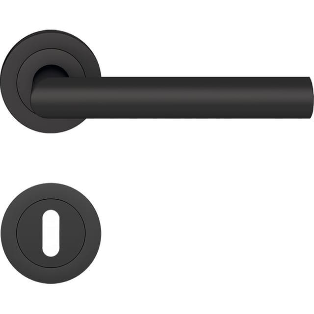 Karcher Design - Satz auf Rosette Rhodos Schlüssel l Cosmos schwarz karcher Vierkant 7mm 3 Stück - BER28 BB0 83