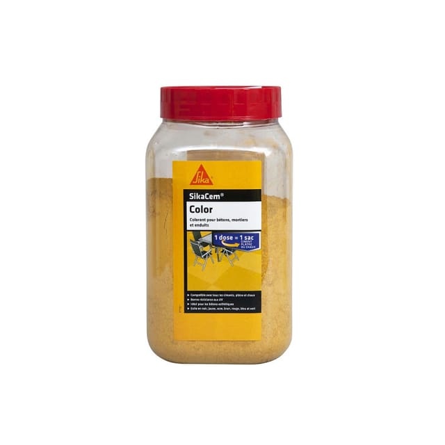 Cem Color Zement, Kalk und Gipspulver Farbe - Gelb - 400g - Sika
