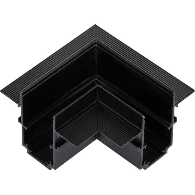 Efectoled - Verbindungsstück Typ l Horizontal für Magnetschiene Einbau 20mm Schwarz