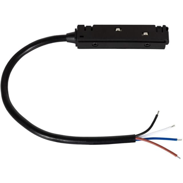 Efectoled - Verbinder mit Kabel für externe Stromversorgung für Magnetschiene 20mm Schwarz