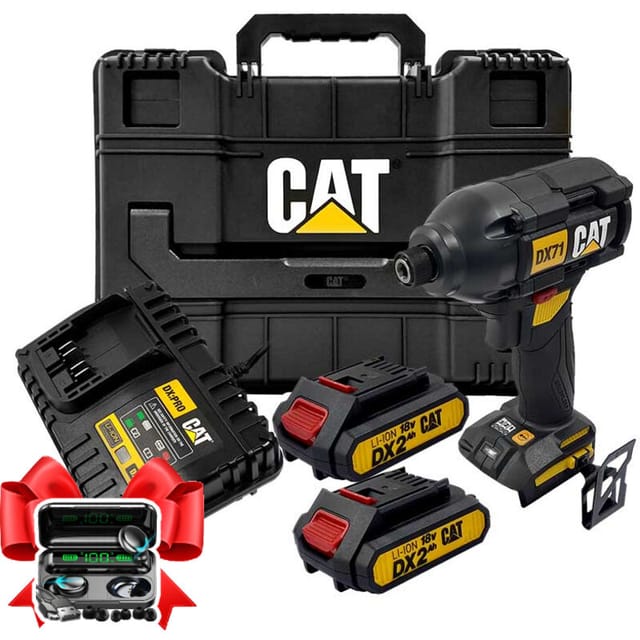 CAT - 18 v DX71 Akku-Schlagschrauber 215 Nm 2 x 2,0 Ah 3 Geschwindigkeiten