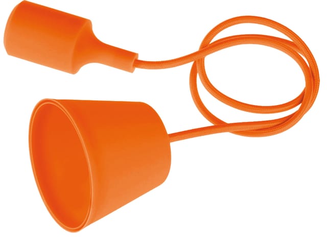 Fraschetti - Innensuspension in verschiedenen Fantasy -Farben mit E27 -Century -Lampenhalter - orange