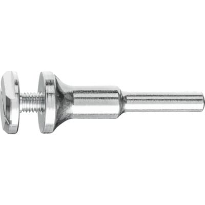 Aufspannbolzen für Schleifräder mit Bohrung 6 mm Schaft-Ø 6 mm Spannbereich 3-10mm - Pferd