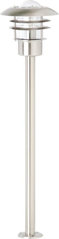 Lampe Terrence Außenstandleuchte edelstahl 1x A60, E27, 60W, geeignet für Normallampen (nicht enthalten) IP-Schutzart: 44 - spritzwassergeschützt
