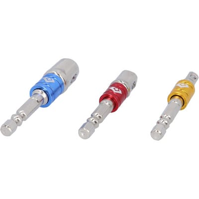 Brilliant Tools - 1/4' Vierkant-Adapter-Satz 1/4' + 3/8' + 1/2', 3-tlg