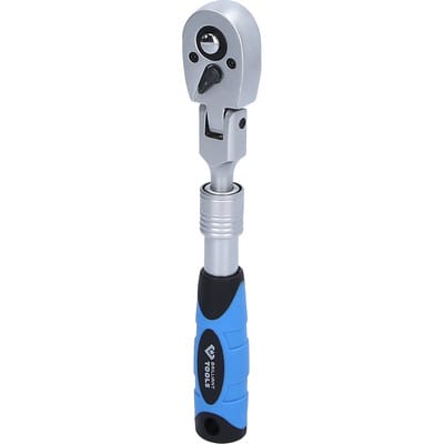 Brilliant Tools - 1/4' Teleskop-Umschaltknarre mit flexibelem Kopf (175 - 225 mm)