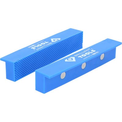 Brilliant Tools - Schraubstock-Schonbacken mit Struktur 2tlg. Kunststoff - BT156941