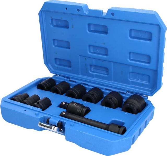 Brilliant Tools - 1/2' Kraft-Stecknuss-Satz, Sechskant, 11-tlg, kurz