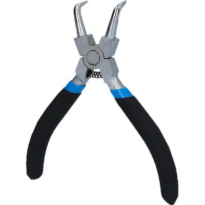 Brilliant Tools - Seegeringzange für Innensicherungsringe, abgewinkelt, 125 mm