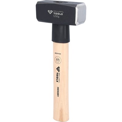 BRILLIANT TOOLS Fäustel mit Hickory-Stiel 1250 g - BT075125