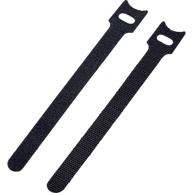 Basetech - STD-150 Klettkabelbinder zum Bündeln Haft- und Flauschteil (l x b) 150 mm x 13 mm Schwarz