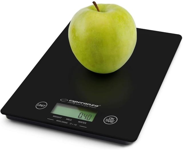 Esperanza - ESS002K Gewicht Küche lemon Schwarz Waage, Mehrfarbig, Einzigartig