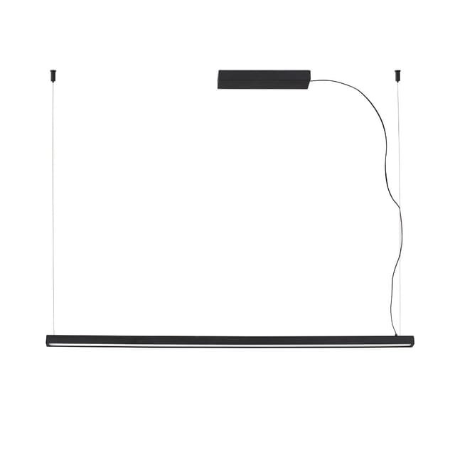 Faro vico 115 cm schwarze Pendelleuchte mit Baldachin