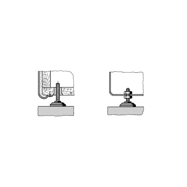 Pb Fastener - 148 3005 699 11 Gerätefuß schraubbar Schwarz (ø x h) 38 mm x 60 mm 1 St.