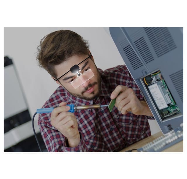 TO-5137812 Lupenbrille mit LED-Beleuchtung Vergrößerungsfaktor: 1.5 x, 2.5 x, 3.5 x Linse - Toolcraft