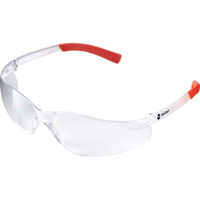 Toolcraft - TO-5343213 Schutzbrille Klar, Orange en 166 din 166