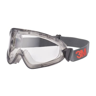 3M - 2891S-SG Vollsichtbrille mit Antibeschlag-Schutz Grau
