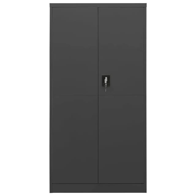 Schließfachschrank Anthrazit 90x40x180 cm Stahl - Vidaxl