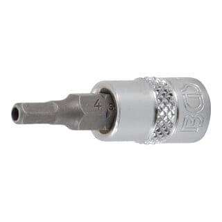 Bgs Technic - Bit-Einsatz Antrieb Innenvierkant 6,3 mm (1/4') Innensechskant mit Bohrung 4 mm