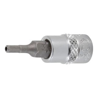 Bgs Technic - Bit-Einsatz Antrieb Innenvierkant 6,3 mm (1/4') Innensechskant mit Bohrung 3 mm