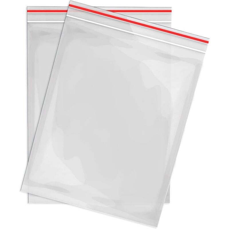 100 X 150 Mm Transparente Plastikbeutel – 100er-packung Mit Wiederverschließbaren Beuteln – Organisationsbeutel Aus Polyethylen – Robust Und Auslaufsicher