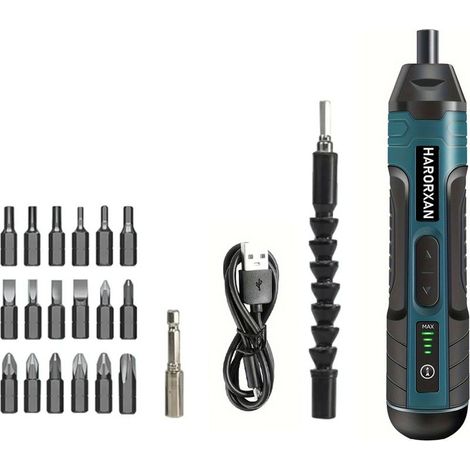 21-in-1 Akku-schraubendreher, 3,6 V Akku, 5 Nm Maximales Drehmoment, 4 Drehmomentstufen, Led-licht, Ideal Für Den Täglichen Und Industriellen Einsatz