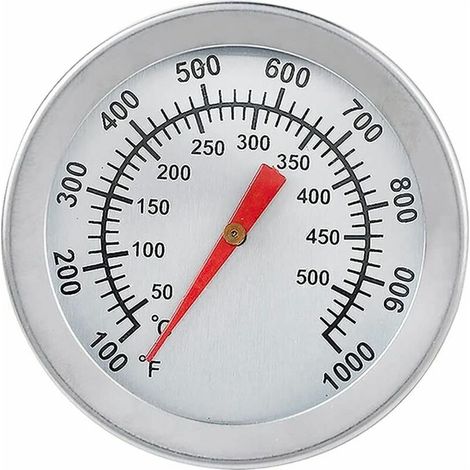 Linghhang – Ofenthermometer Aus Edelstahl 50 Bis 500 °c – 5,2 Cm Zifferblatt – 4 Cm Stiel – Für Backöfen, Smoker Und Grills – Max. 500 °c