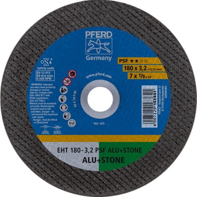 Trennscheibe C24PPS gerade 178x3,2mm pferd